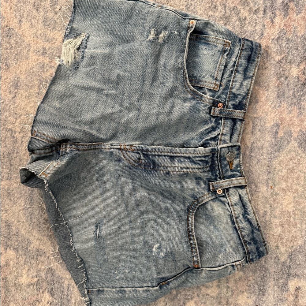 Wild Fable Light Blue Distressed Jean Shorts